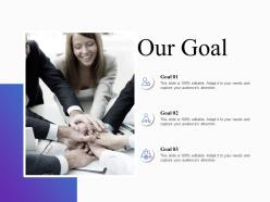 Our goal communication marketing ppt powerpoint presentation infographic template aids