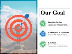 Our goal competition ppt visual aids background images