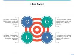 576941 style essentials 2 our goals 4 piece powerpoint presentation diagram infographic slide