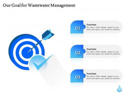 Our goal for wastewater management ppt powerpoint format ideas