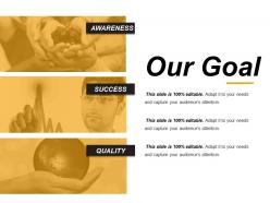 Our goal powerpoint slide graphics