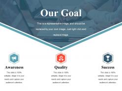 Our goal ppt backgrounds