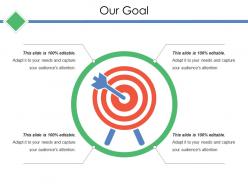 Our goal ppt icon