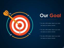 Our goal ppt icon template