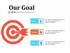 Our goal ppt infographic template design inspiration