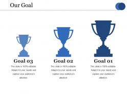 Our goal ppt infographics show