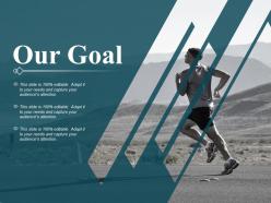 Our goal ppt professional brochure