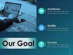 Our goal ppt shapes