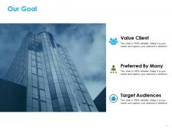 19018376 style essentials 2 our goals 3 piece powerpoint presentation diagram infographic slide