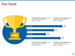Our goal ppt summary icon