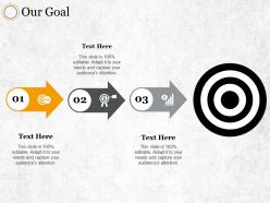 Our goal ppt summary infographic template