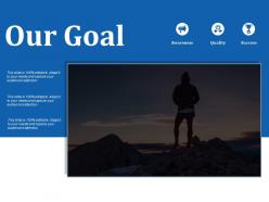 Our goal ppt visual aids background images