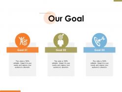 29454487 style essentials 2 our goals 3 piece powerpoint presentation diagram infographic slide