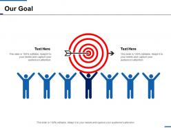 Our goal success arrow ppt inspiration background designs