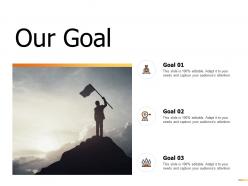 Our goal success arrows d246 ppt powerpoint presentation gallery brochure