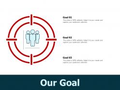 Our goal target arrow l454 ppt powerpoint presentation gallery slides