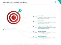 Our goals and objectives business outline ppt themes