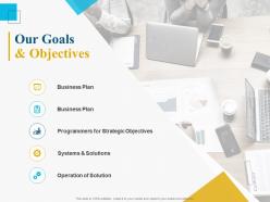 Our goals and objectives ppt powerpoint presentation slides graphic images