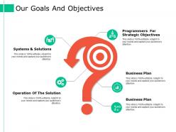 Our goals and objectives ppt styles ideas