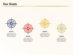 Our goals audiences attention restructing ppt powerpoint graphics