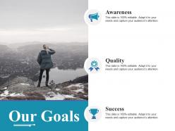 Our goals presentation design