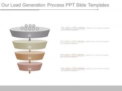 Our lead generation process ppt slide templates