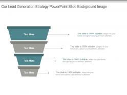 Our lead generation strategy powerpoint slide background image