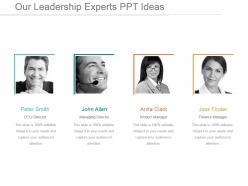 Our leadership experts ppt ideas