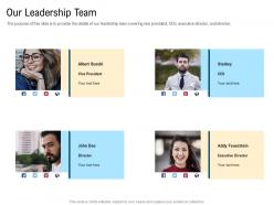 Our Leadership Team M3112 Ppt Powerpoint Presentation Infographic Template Sample