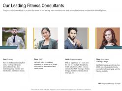 Our leading fitness consultants and deep ppt powerpoint presentation infographics inspiration