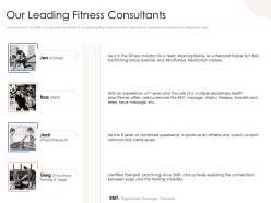 Our leading fitness consultants jack powerpoint presentation grid
