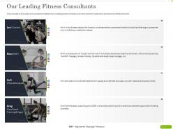 Our leading fitness consultants ppt powerpoint presentation portfolio outfit
