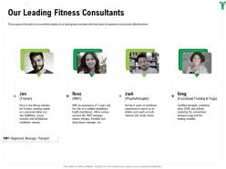 Our leading fitness consultants ross ppt powerpoint presentation icon deck