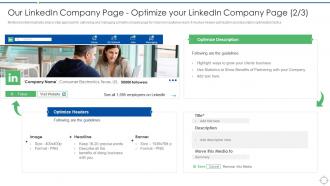 Our Linkedin Company Page Optimize Your Linkedin Marketing Strategies To Grow Your Business