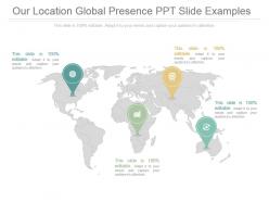 Our location global presence ppt slide examples