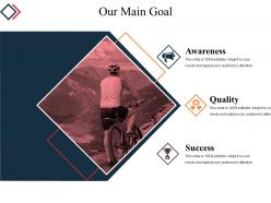 Our main goal powerpoint layout