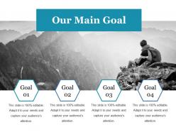 Our main goal ppt gallery designs