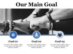 Our main goal ppt powerpoint presentation styles grid