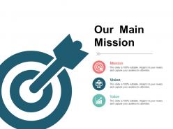 Our main mission presentation layouts template 1