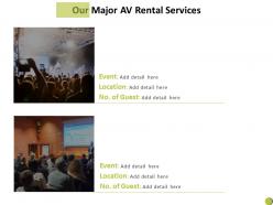 Our major av rental services ppt powerpoint presentation summary slide