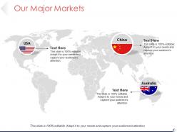 Our major markets ppt background graphics