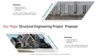 Our major structural engineering project proposal ppt slides download