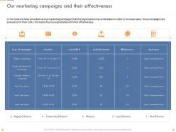 Our Marketing Campaigns And Their Effectiveness Digital Campaign Ppt Example 2015