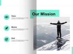 Our mission and goal vision d117 ppt powerpoint presentation icon outfit