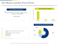 Our Mission And Key Focus Points Online Streaming Services Industry Investor Funding Ppt Grid