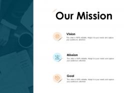 Our mission and vision goal d112 ppt powerpoint presentation ideas sample