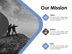 Our mission and vision goal d186 ppt powerpoint presentation ideas layouts