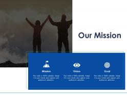 Our mission and vision goal d33 ppt powerpoint presentation slides example