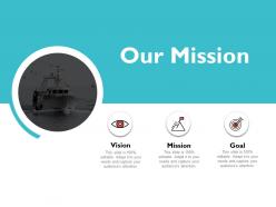 Our mission and vision goal d36 ppt powerpoint presentation show objects