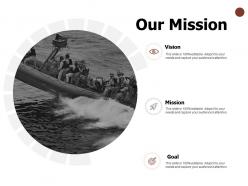 Our mission and vision goal d45 ppt powerpoint presentation layouts template